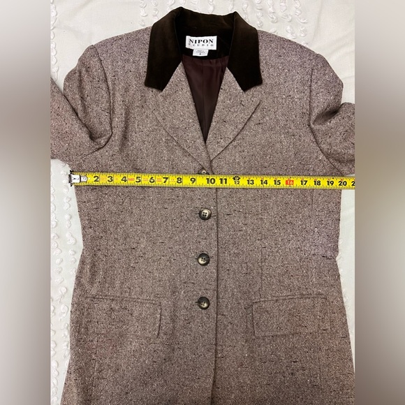 Nipon Studio Vintage 2 Piece Wool Blend Suit Set Size 8 - Picture 6 of 15